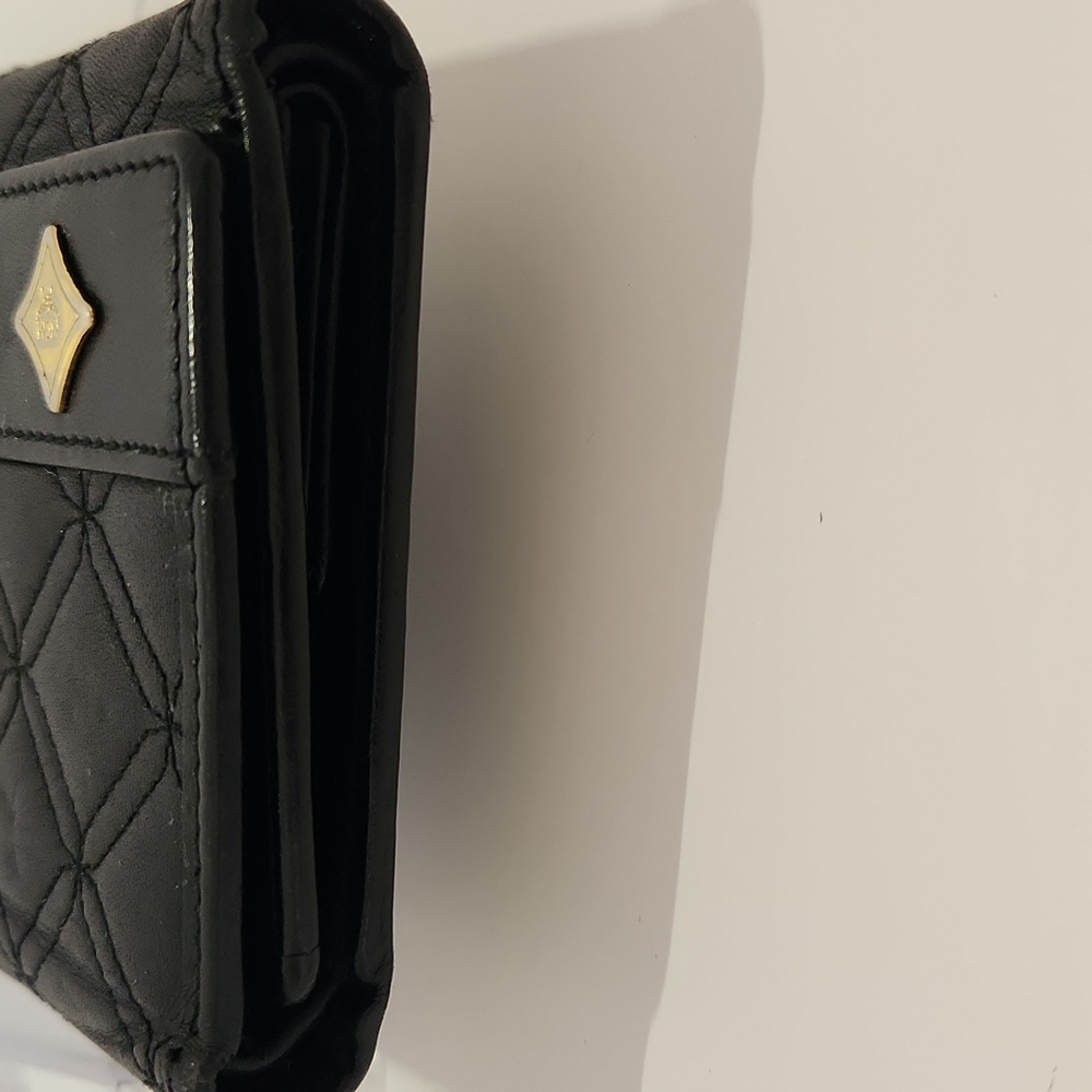 MCM Trifold Quilted Black Leather Wallet - Picture 11 of 11